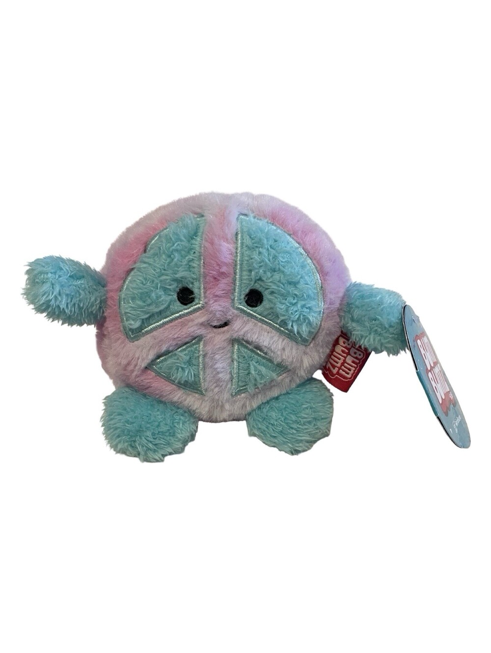 Bum Bumz by Russ Mini 4.5" Megs the Peace Symbol RetroBumz Stuffed Animal NWT
